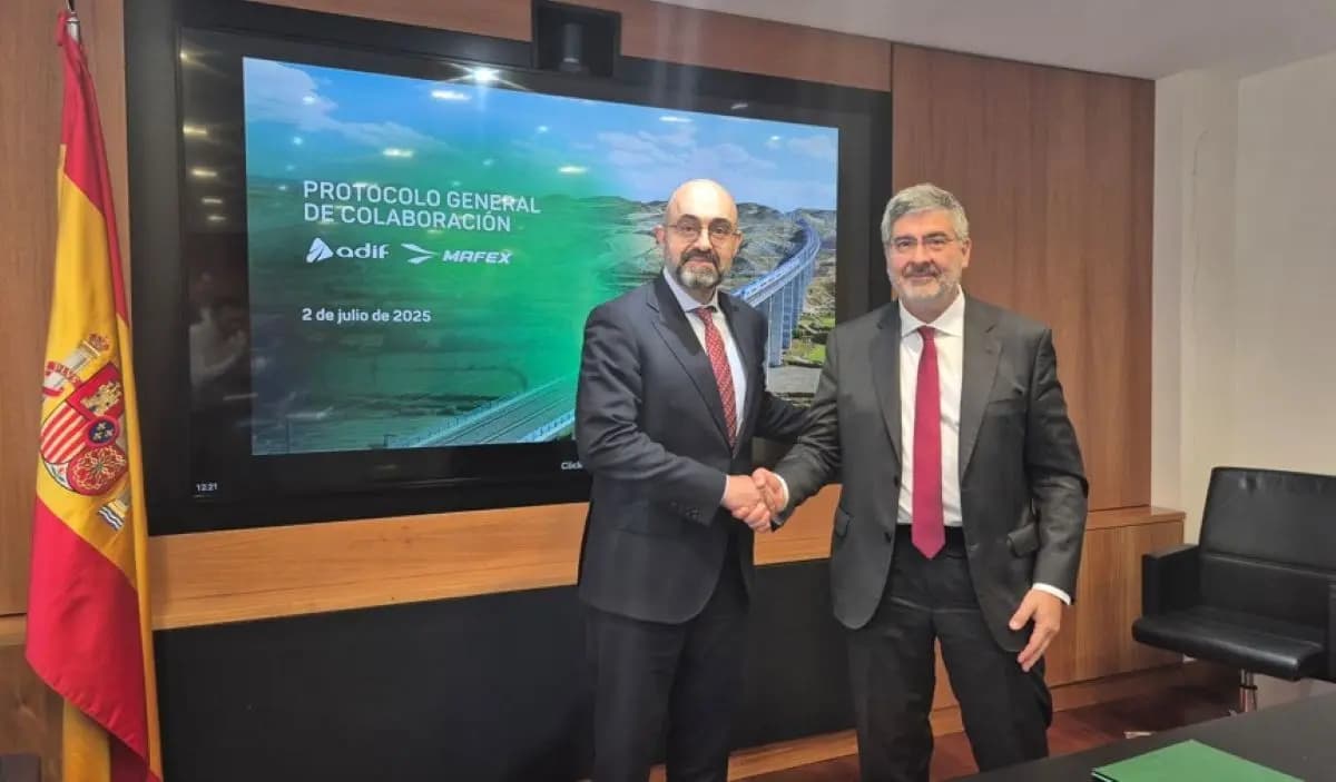 Renewed Partnership Between Adif and Mafex to Boost Spain's Rail Sector Competitiveness