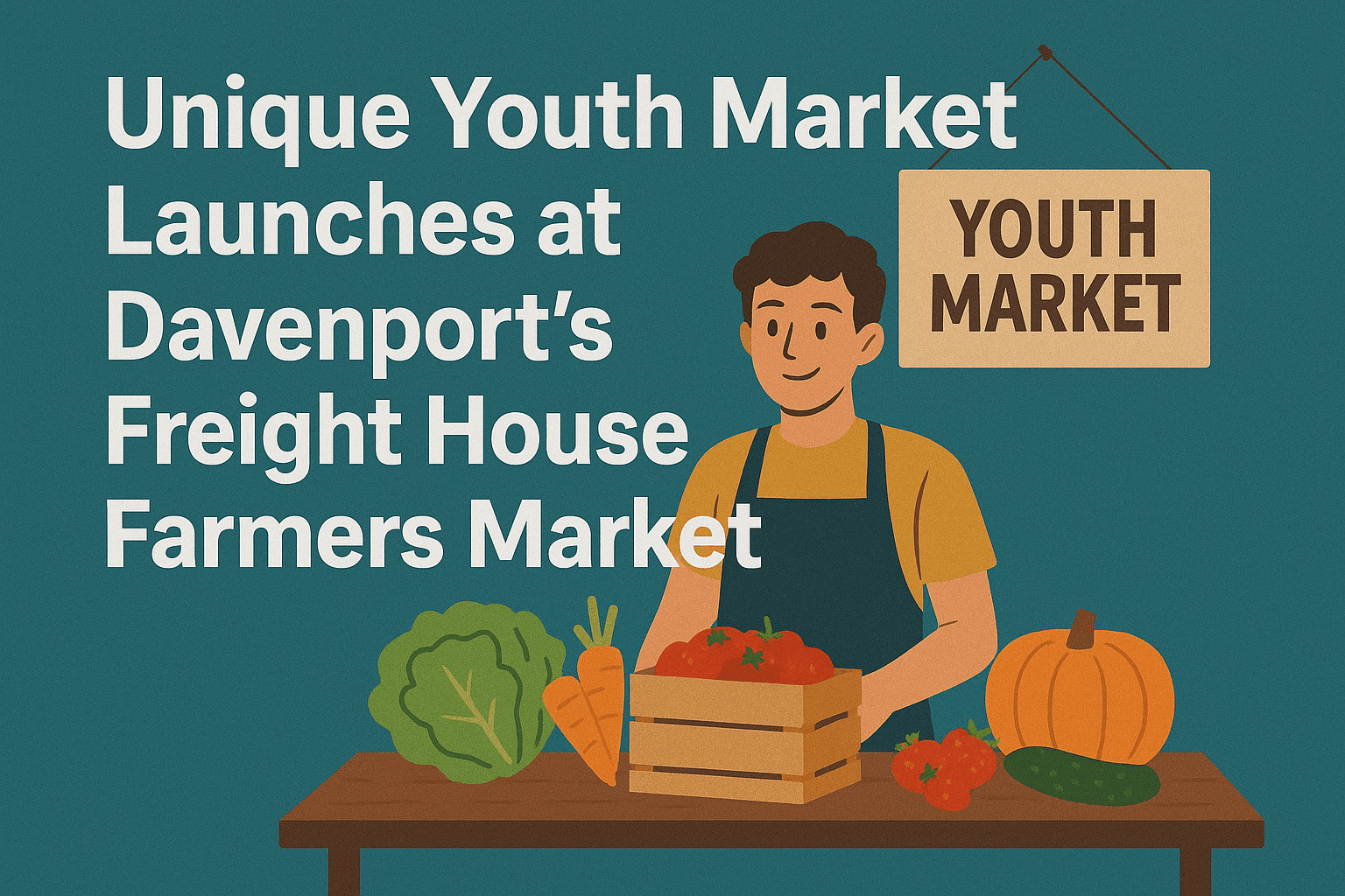 Unique Youth Market Launches at Davenport's Freight House Farmers Market