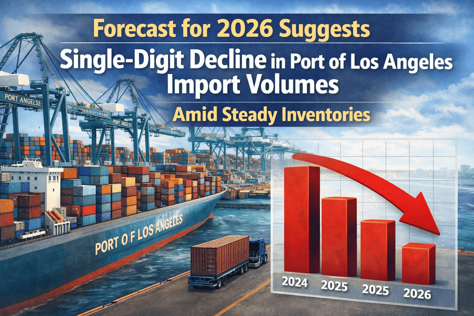 Forecast for 2026 Suggests Single-Digit Decline in Port of Los Angeles Import Volumes Amid Steady Inventories