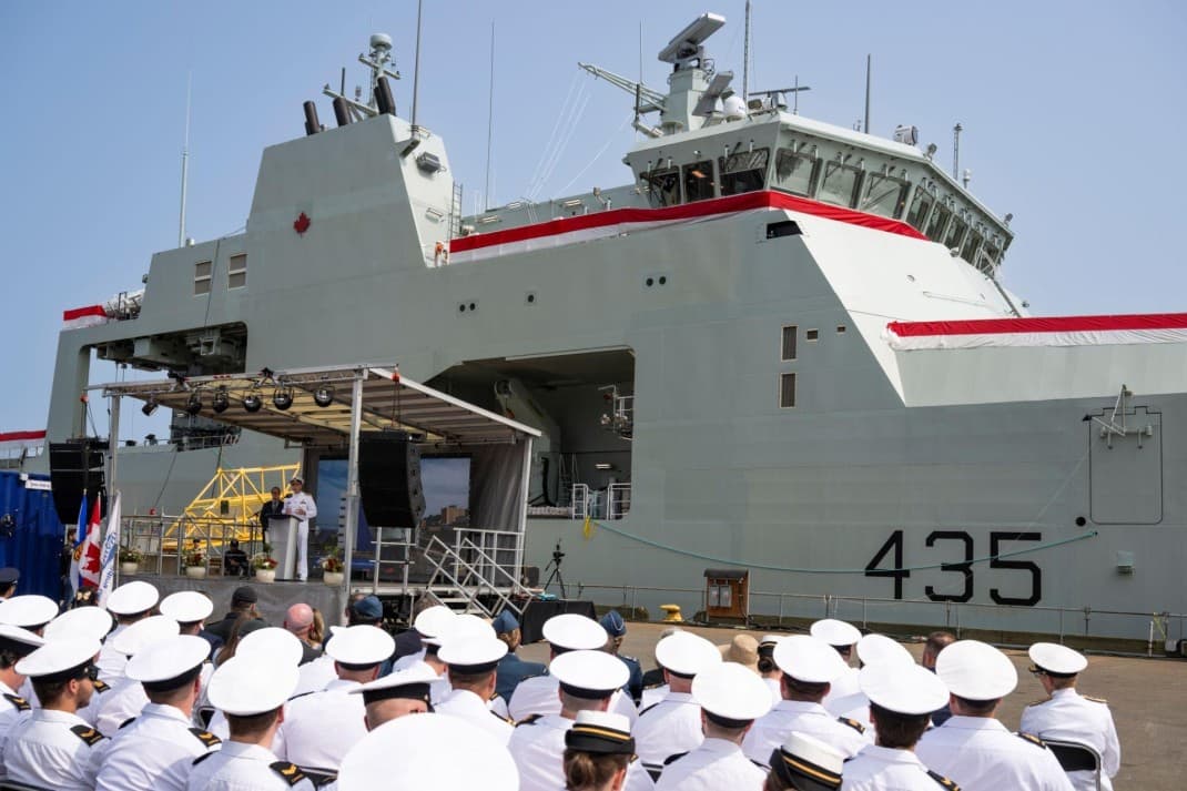 Canadian Navy's Last Arctic and Offshore Patrol Vessel Unveiled