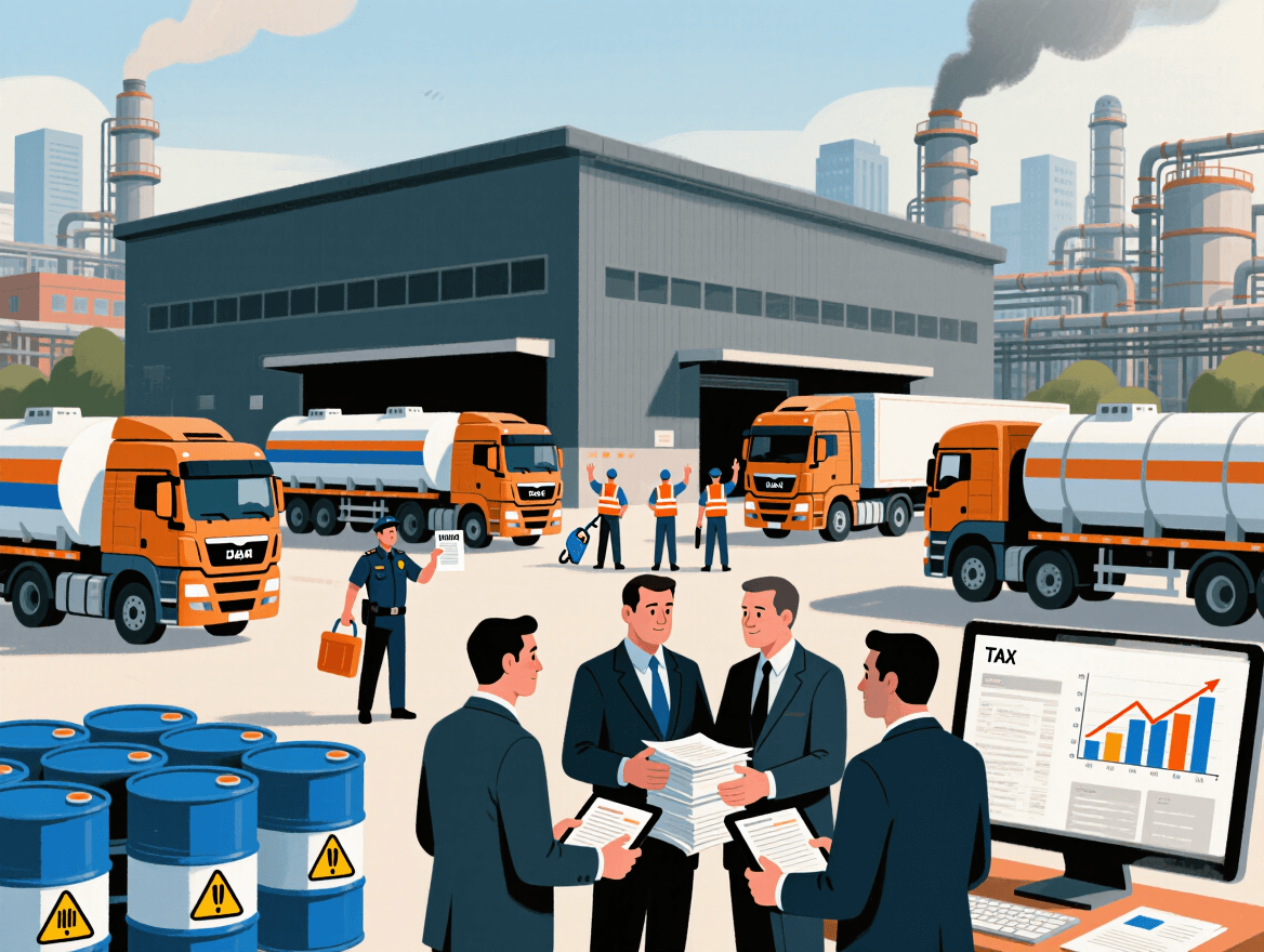 Masivní podvod s DPH v obchodování s uhlovodíky narušen, dopady na průmysl a logistiku