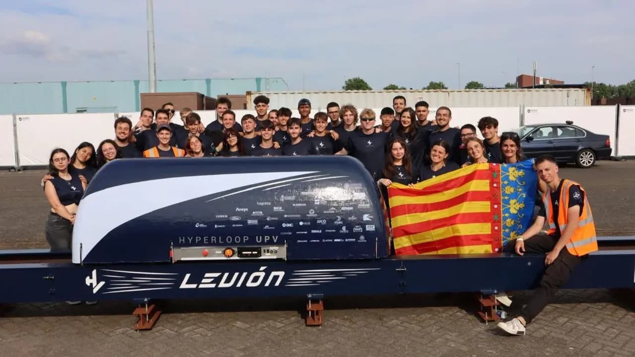 Hyperloop UPV Achieves Milestones with Logista's Support During European Hyperloop Week