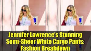 Unpacking the Trend: Jennifer Lawrence's Vintage Semi-Sheer Cargo Pants