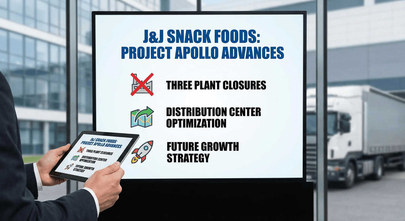 J&J Snack Foods Advances Project Apollo with Three Plant Closures and Distribution Center Optimization