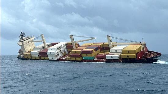 Sinking Liberian Vessel Triggers Environmental Alarms in Kerala