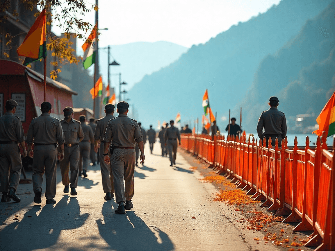 Efficient Logistics and Security Preparations for National Celebrations in Kashmir