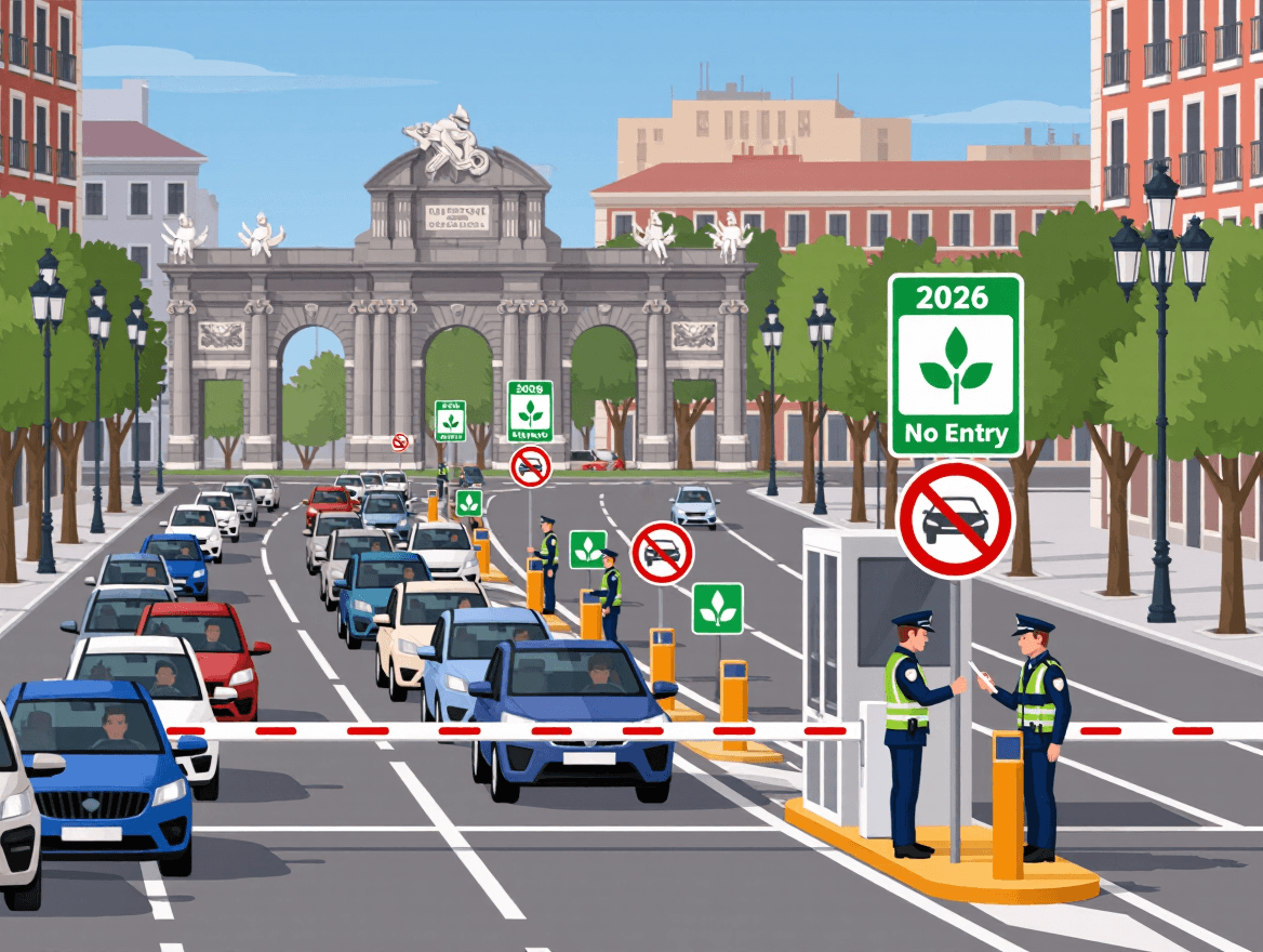 Madrid Extends Moratorium on Access Ban for Vehicles Without Environmental Labels Until End of 2026