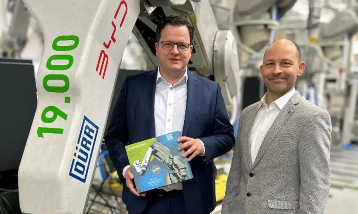 Dürr Delivers Its 19,000th Robot to BYD's First European Factory