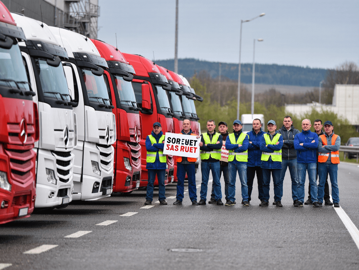 Navarra's Truck Drivers Launch Strike Seeking New Labor Agreement After 17 Years Without Raises