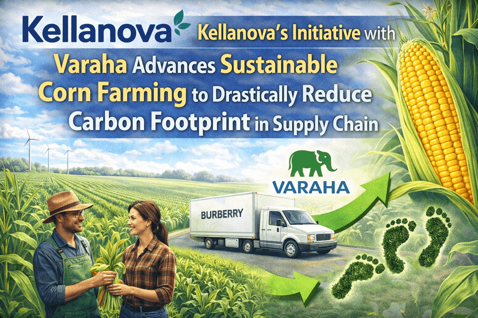 Kellanova's Initiative with Varaha Advances Sustainable Corn Farming to Drastically Reduce Carbon Footprint in Supply Chain
