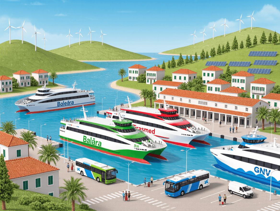 Advancements in Sustainable Mobility in the Balearic Islands Highlighted by Baleària, Trasmed, and GNV