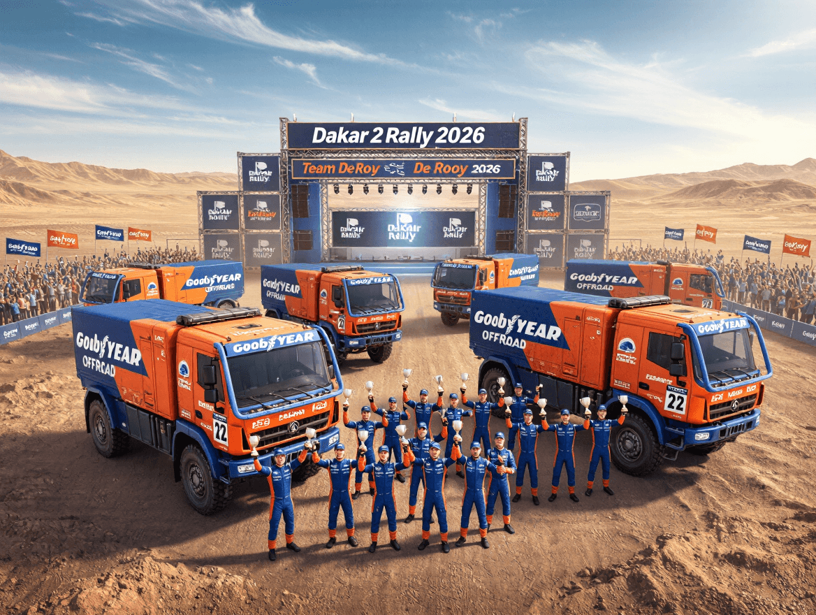 Team De Rooy Secures Top Positions at Dakar Rally 2026 with Goodyear OFFROAD