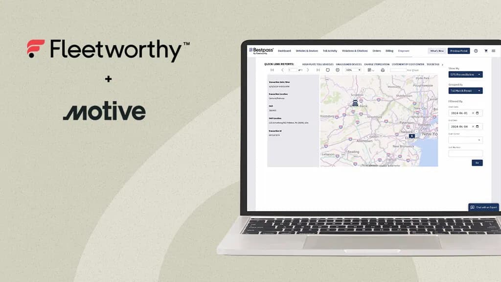 Fleetworthy and Motive Collaborate to Revolutionize Toll Management with Integrated Data