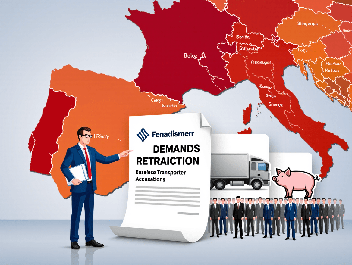 Fenadismer Demands Retraction of Baseless Transporter Accusations in Catalonia's African Swine Fever Incident