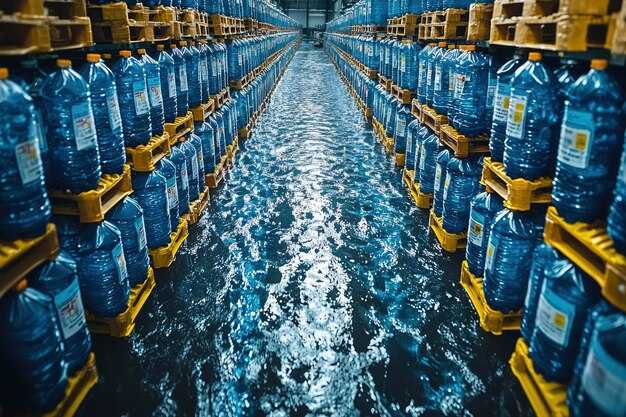 Audit the current carbon footprint of shipments for international water brands