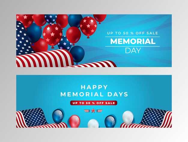 Patriotic banner layouts for national holidays and public events