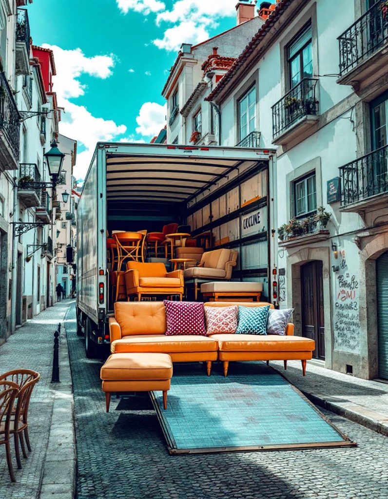 Möbeltransport von Lissabon nach Porto