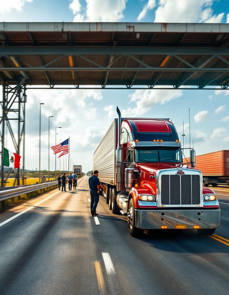 El transporte transfronterizo de mercancías EEUU-México: Navegando el comercio en 2025