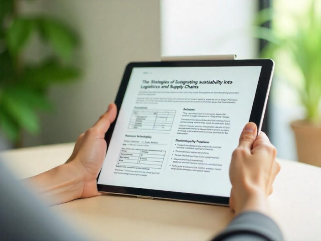 Strategies for Integrating Sustainability into Logistics and Supply Chains