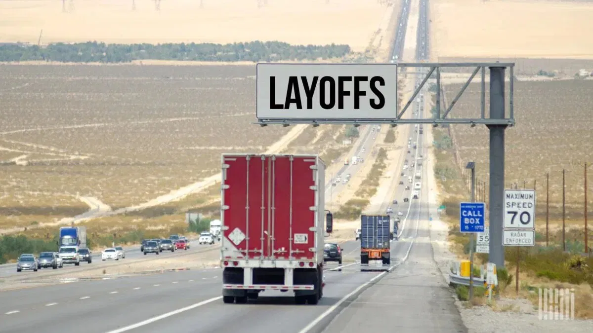 Job Reductions in the Freight Sector: California and Texas Experience Layoffs