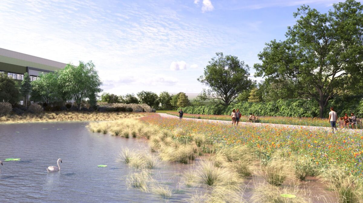 Plannen voor een nieuwe hub voor logistiek en werkgelegenheid bij knooppunt 16 van de M6