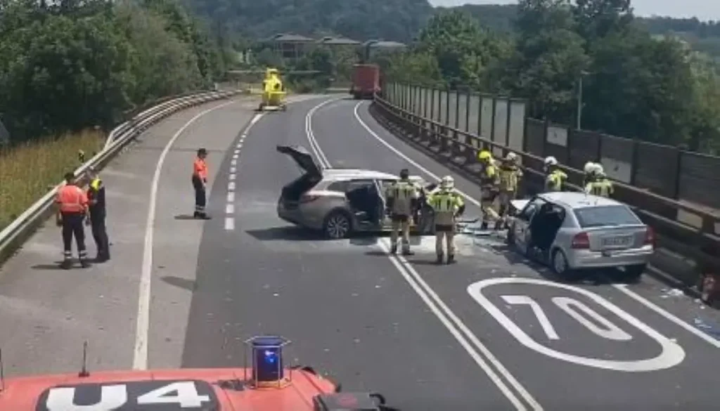 Ernstig letsel en verkeershinder na ongeval met N-634 in Amorebieta