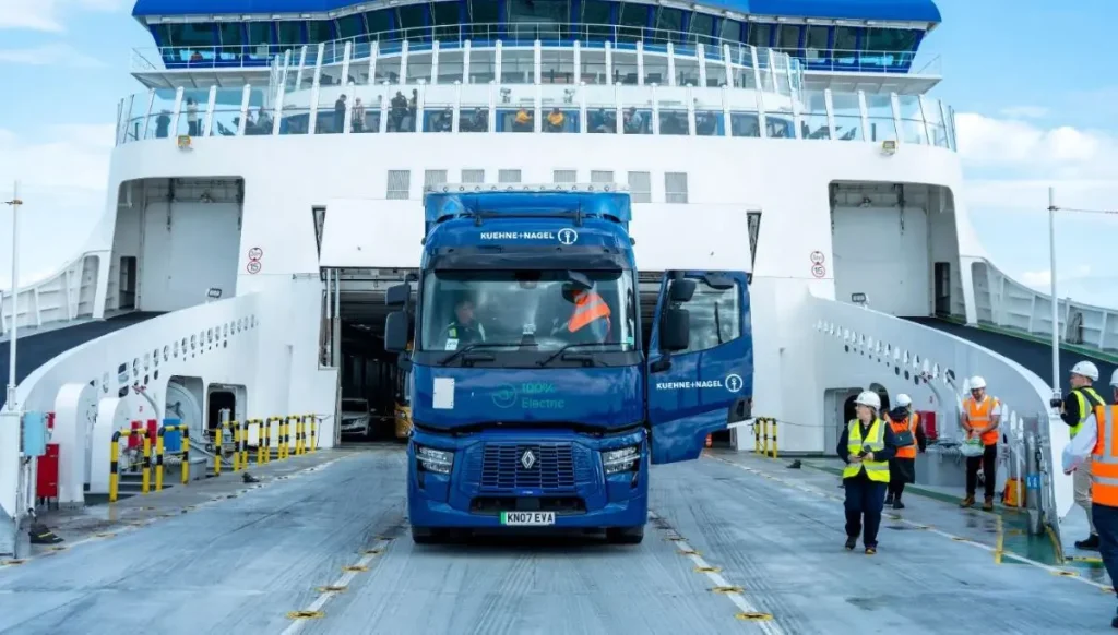 Historic First for Electric Freight with Renault Truck Across the Channel