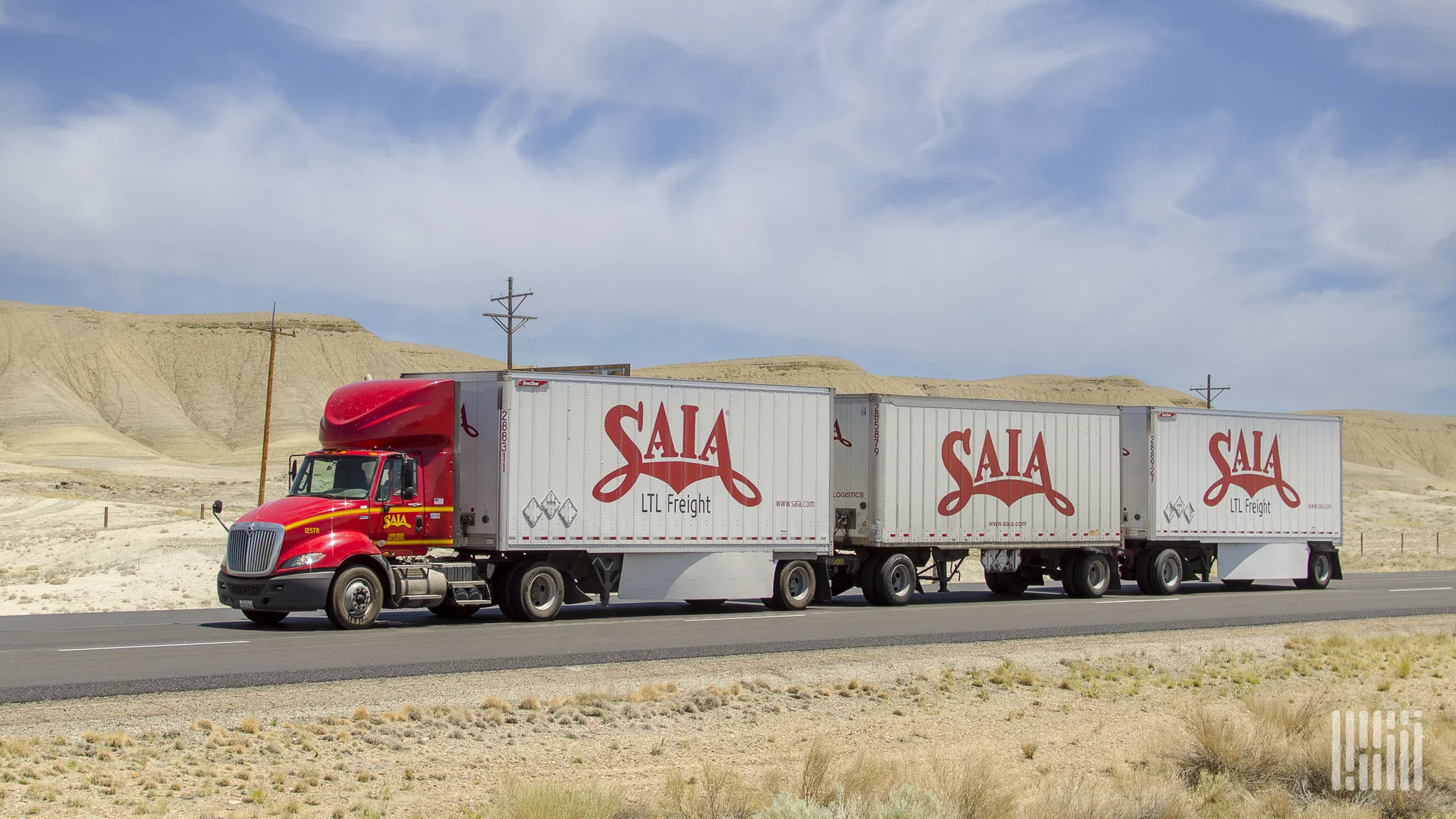 Saia ervaart een daling in tonnage na 22 maanden groei