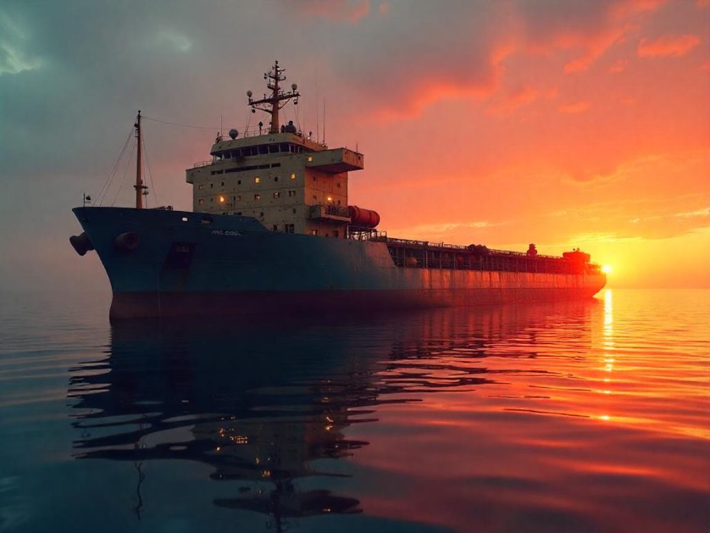 Vrachtschip met elektrische voertuigen achtergelaten in de Stille Oceaan na uitslaande brand
