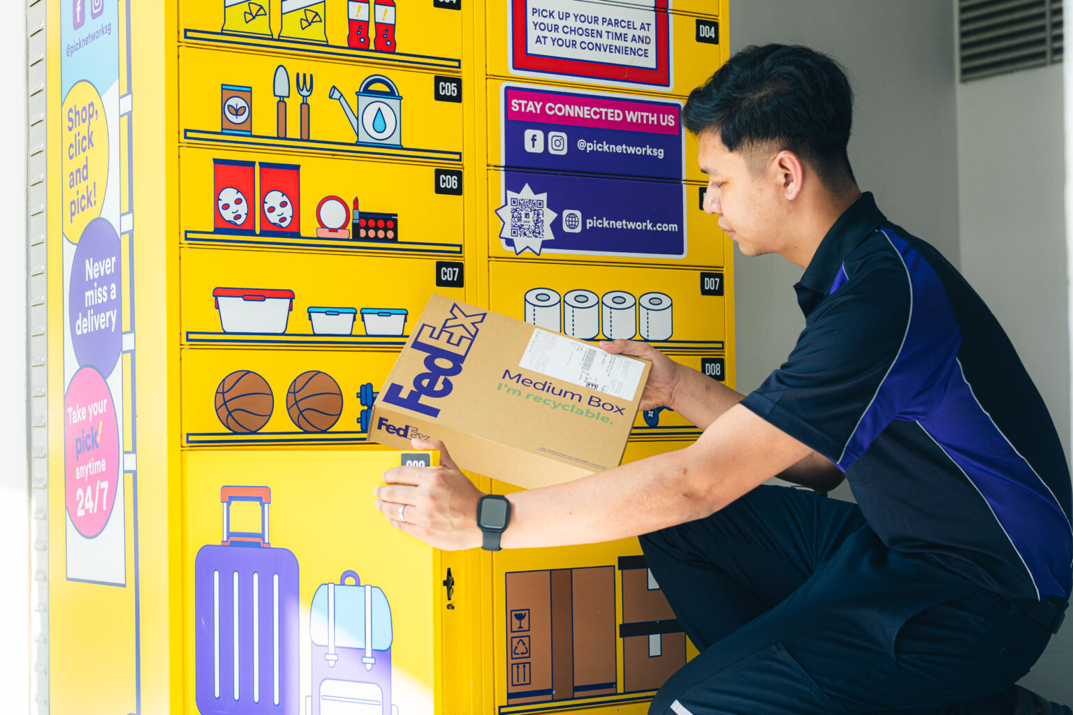 FedEx Partners with Pick Network to Offer Over 1,000 Drop-off Lockers in Singapore
