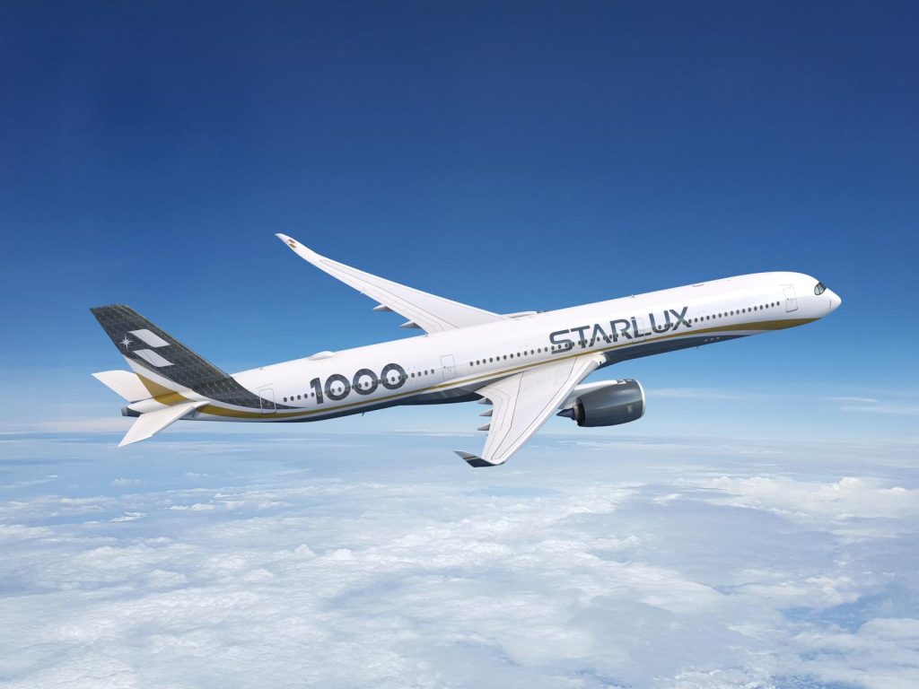 STARLUX Airlines Expands Its Airbus Fleet with 10 New A350-1000s