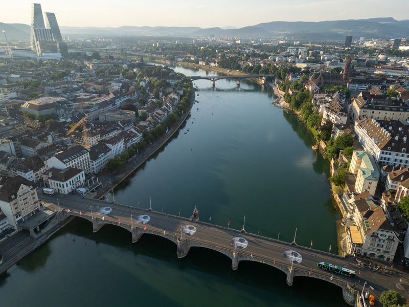 Low Water Levels Disrupt Shipping on the Rhine River in Germany