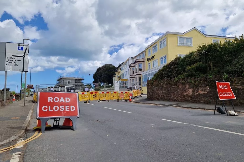 Utility Repairs: Prolonged Road Closure in Devon Following Discovery of Shipping Container-Sized Void