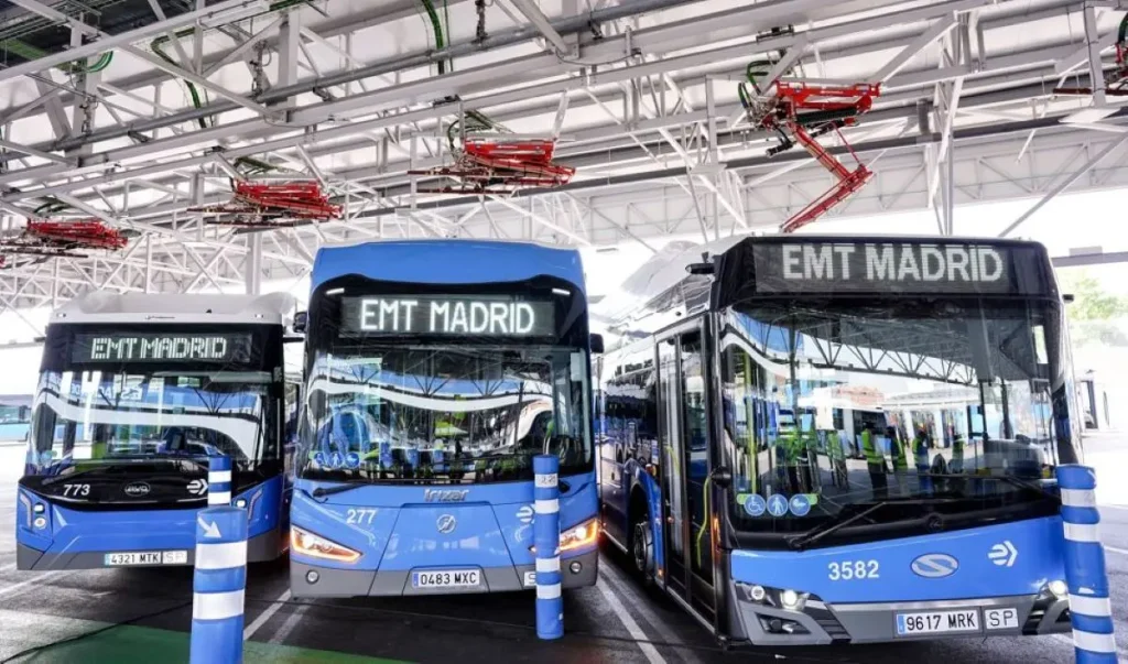 La flotte de bus électriques de Madrid : Un modèle de transport urbain durable