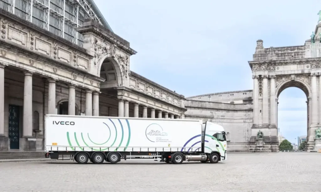L'important voyage de 5 000 km d'IVECO avec un camion bioGNL
