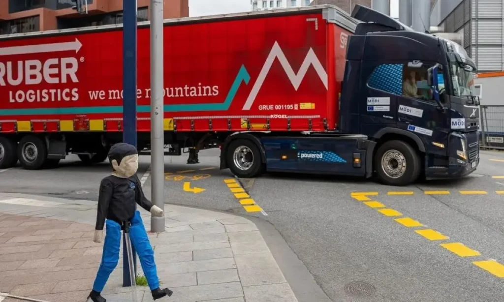 Essais routiers innovants avec des camions autonomes à Hambourg