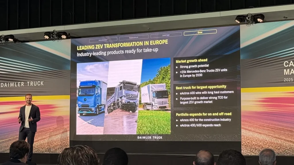 Daimler Truck se concentre sur l'Europe pour la croissance de ses véhicules à zéro émission