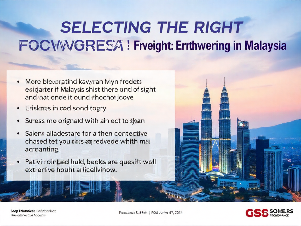 Choosing Wisely: How to Select a Freight Forwarding Partner in Malaysia