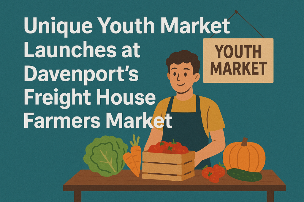 Unique Youth Market Launches at Davenport’s Freight House Farmers Market
