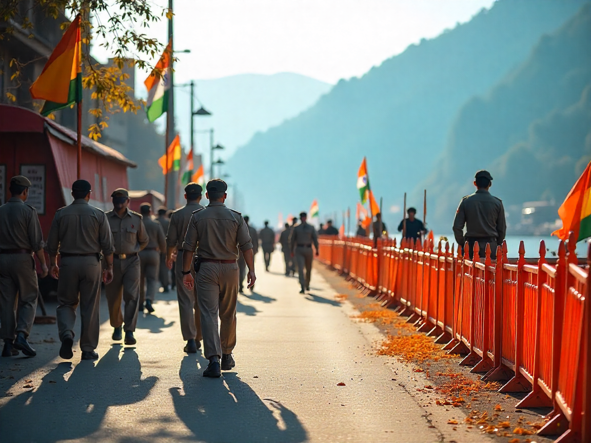 Efficient Logistics and Security Preparations for National Celebrations in Kashmir