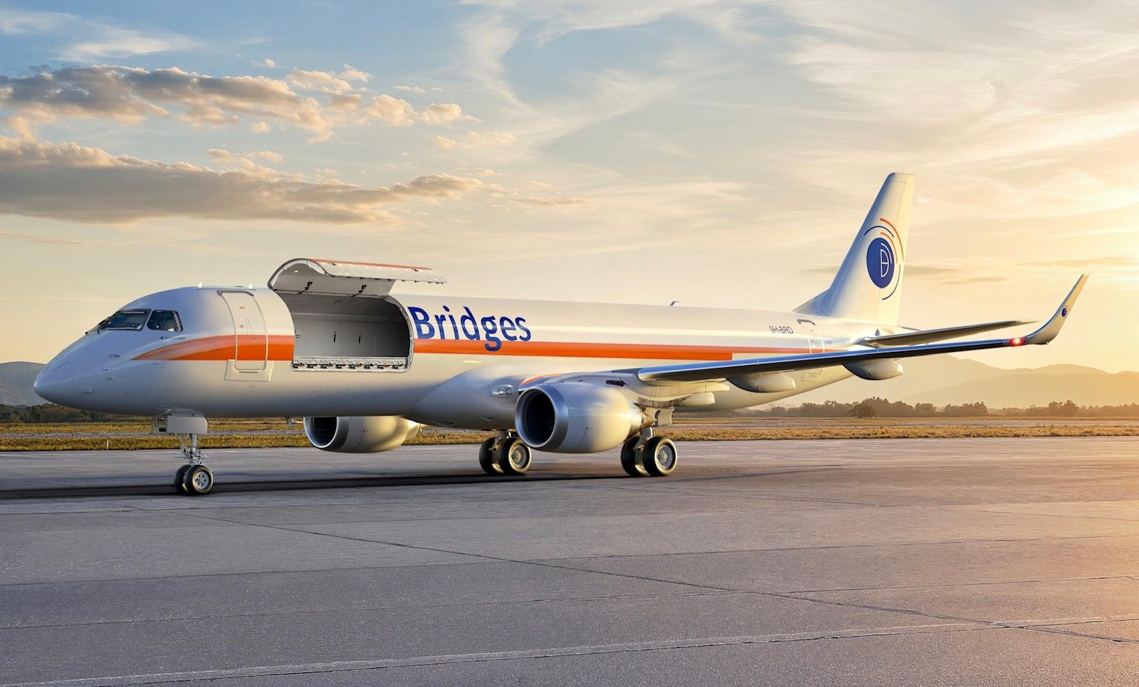 Bridges Air Cargo Launches New Regional Cargo Routes Using Embraer E190 P2F Freighter