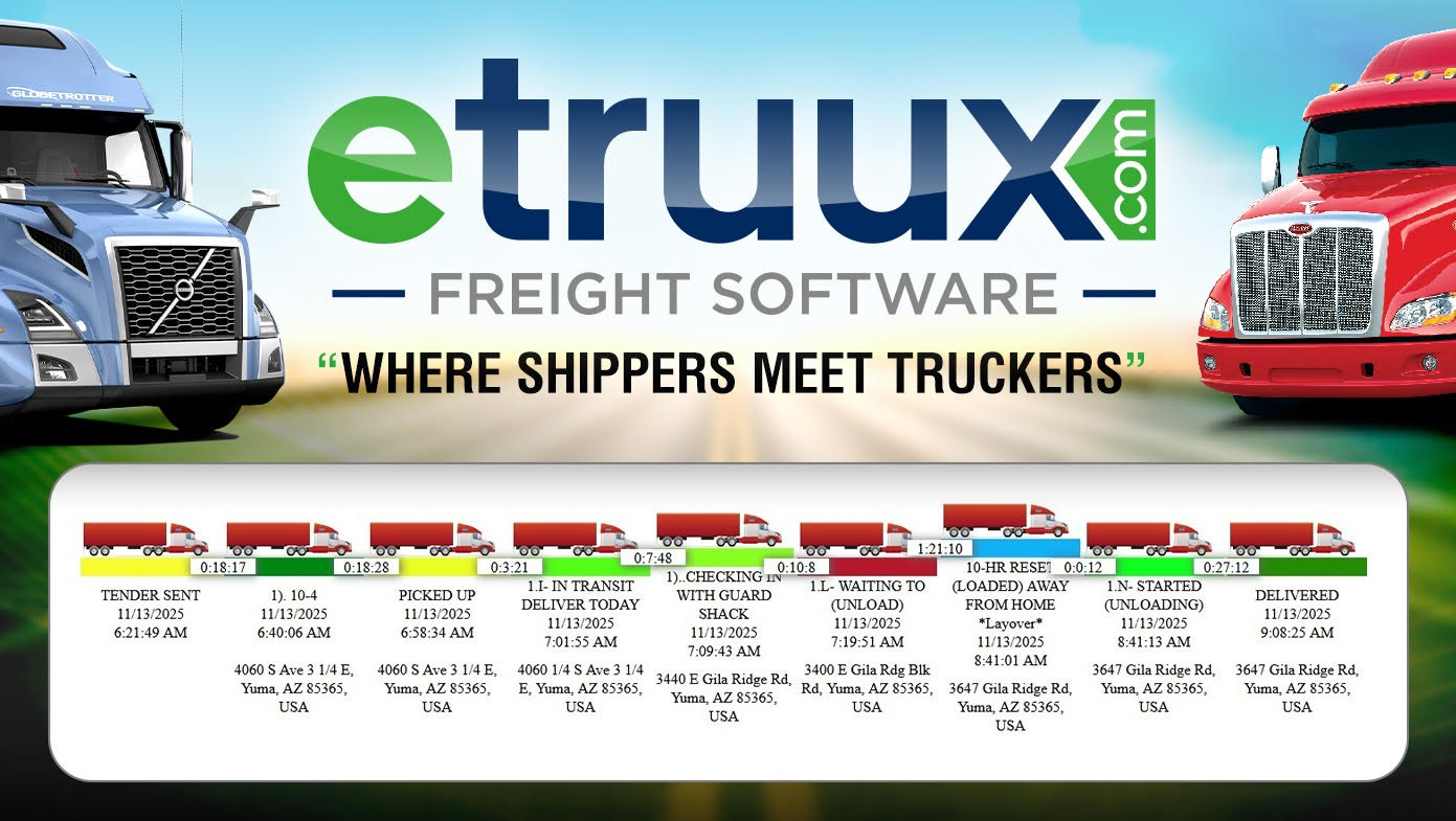 eTruux’s Unified Platform Bridges the Gap Between Shippers and Carriers with Transparency and Innovation