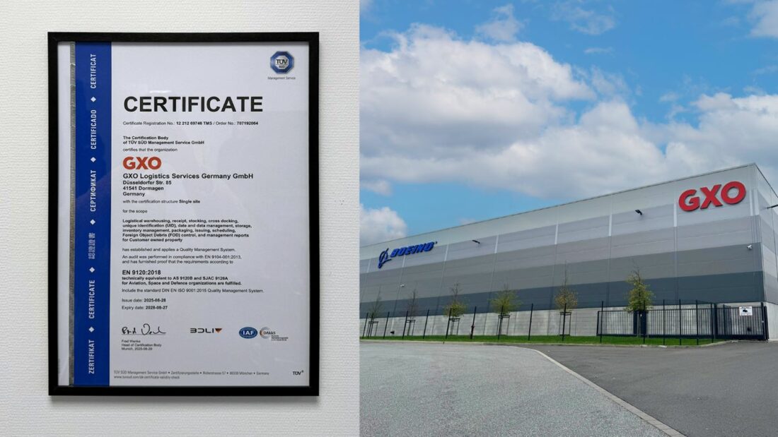 GXO Logistics Secures EN 9120 Aerospace Certification for German Distribution Hub