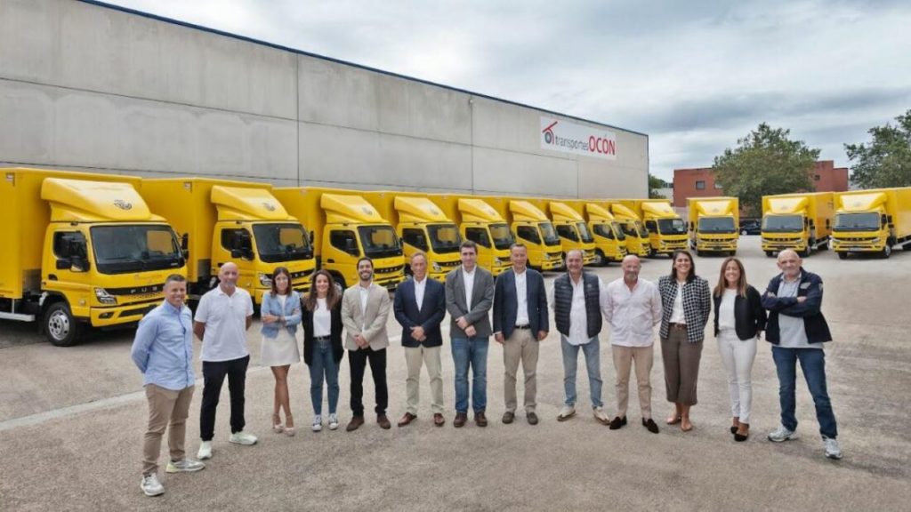Transportes Ocón upgrades its delivery fleet with 15 all-electric FUSO eCanter trucks for greener logistics