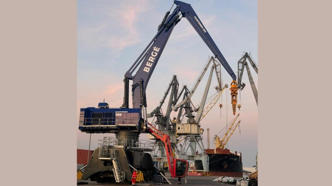 Miten BERGÉn uusi Mantsinen 300 -nosturi mullistaa Puerto de Sagunton logistiikkatoimintoja