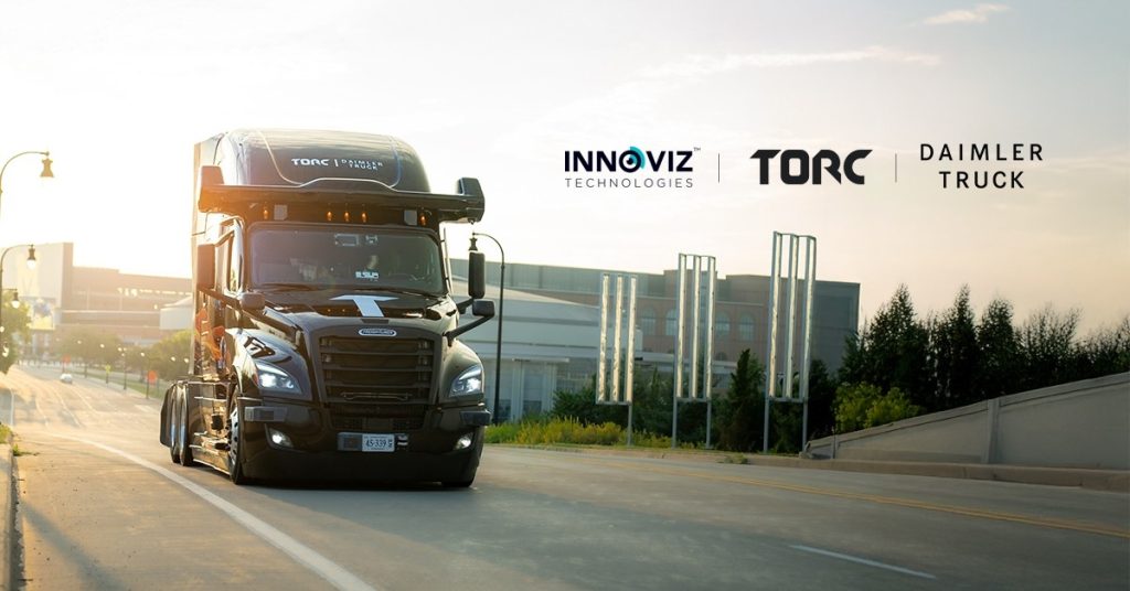 Daimler Truck and Torc Robotics Enhance Safety with Innoviz LiDAR Upgrade on Freightliner Cascadia Autonomous Trucks