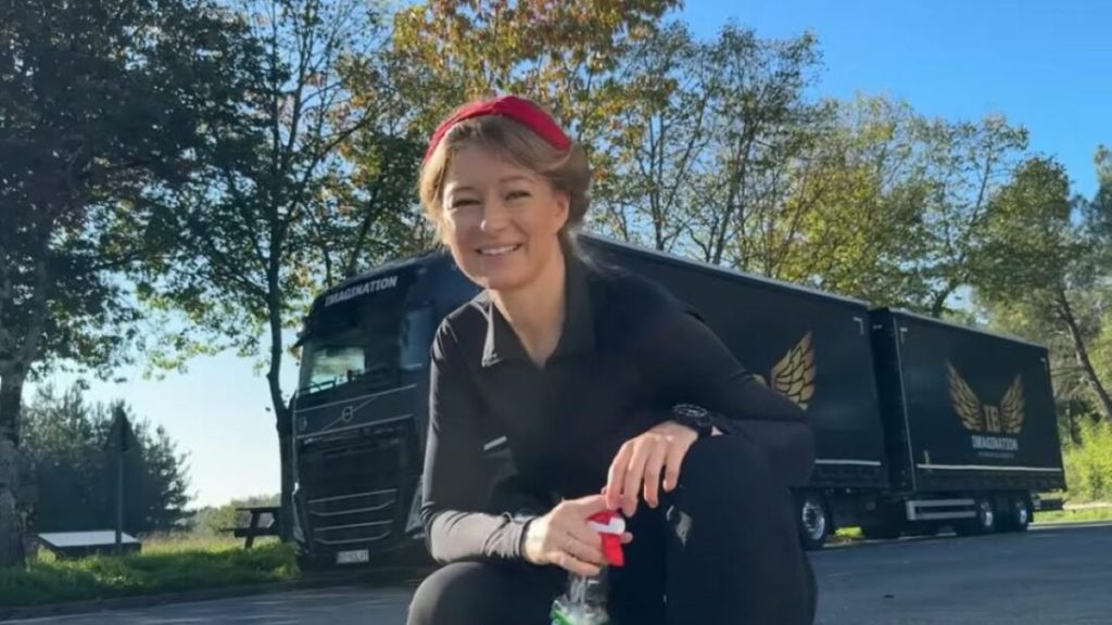 Exploring European Roads with Polish Trucker Iwona Blecharczyk Driving Her Volvo Truck Across Spain and the Netherlands