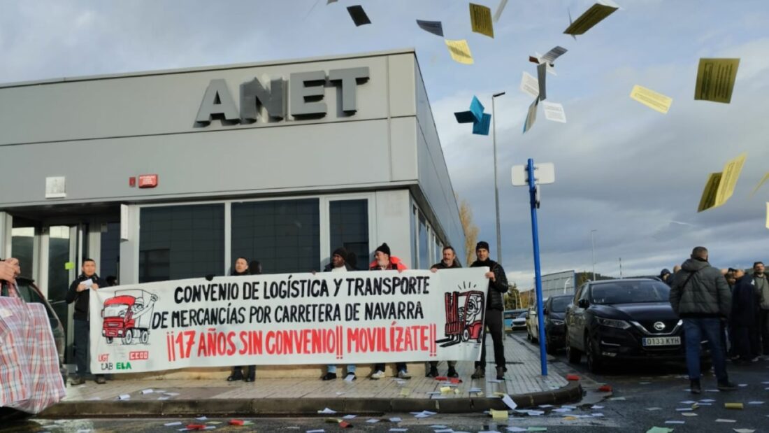 Rozsiahle štrajky v cestnej doprave a logistike narúšajú prevádzku v Navarre v dôsledku stagnujúcich rokovaní