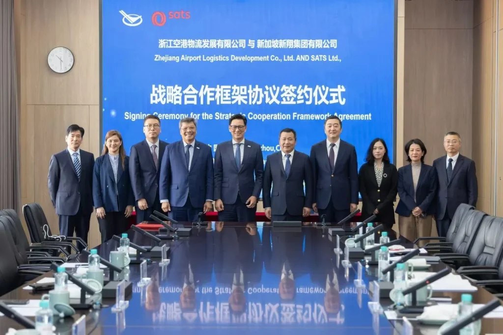 SATS and Zhejiang Airport Logistics join forces to scale cargo, cold chain, and data capabilities