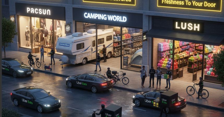 Comment PacSun, Camping World et Lush adoptent la livraison à la demande d'Uber pour répondre à la demande des clients